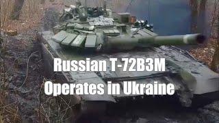 Russia's latest Modernised T-72 tank filmed operating in Ukraine