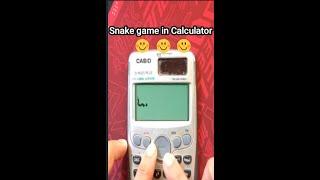 Playing Snake Game in Calculator