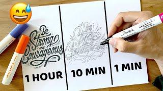 SPEED CHALLENGE Hand Lettering Quote - ️Draw With Stefan (Creative Exercise)