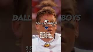 The Top 5 Greatest Franchises In NFL History #shorts