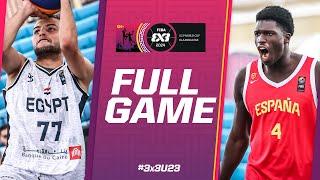 Egypt  vs Spain  | Men | Full Pool Game | FIBA 3x3 U23 World Cup 2024