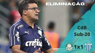Mesmo reforçado de Giovani, Vanderlan e cia, o Sub-20 caiu na Copa do Brasil | Palmeiras 1x1 Avaí