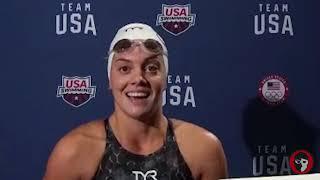 Rhyan White Decribes Excitement to Race Former Idols in 100 Back Final