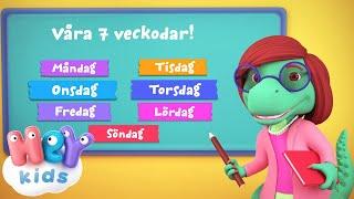Veckodagar sång  Veckans dagar | HeyKids - Barnprogram Svenska