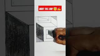 Easy 3d illusion drawing #art |shorts | drawing | trending | viral | illusion design