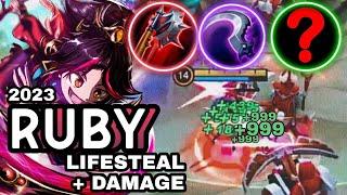 Ruby Best Build 2023 | Annoying RUBY LIFESTEAL + DAMAGE | Ruby Gameplay | ikanji | MOBILE LEGENDS