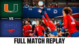 Miami vs. SMU Full Match Replay | 2024 ACC Volleyball