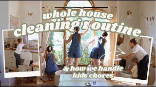 Weekly Whole House Cleaning Routine // how i keep my house clean with 4 kids!