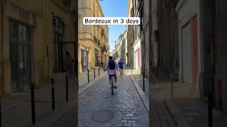 Bordeaux in 3 days . The perfect getaway!