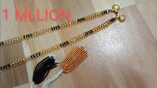 Long mangalsutra design.12 patti mangalsutra banane ka asan tarika#youtube