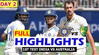 Full Highlights | India Vs Australia 1st Test Match Day 2 | Ind Vs Aus