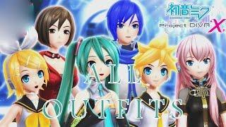 Hatsune Miku: Project Diva X - All Characters Outfit Modules [English, Full 1080p HD]