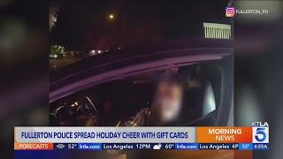 Fullerton police spread holiday cheer with gift cards