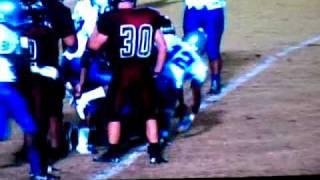 Zack Ellis #27 Full Speed Pile-Drive Runningback 9-24-2010.3gp