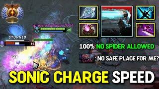 SONIC CHARGE SPEED Offlane Spirit Breaker 100% No Safe Place Allowed For Broodmother 7.36c DotA 2