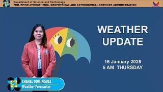 Public Weather Forecast issued at 4AM | January 16, 2025 - Thursday