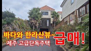 [가격인하]제주 고급단독주택 "급매"/제주도 전원주택/ 바다와 한라산뷰/용인전원주택이 울고갈 제주전원주택