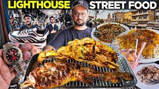 Mutton Leg Roast Since 1953 & 5000 Ki Rolex | Light House Market Karachi | Lunda Bazaar Street Food