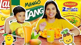 EATING ONLY YELLOW COLOUR FOOD FOR 24 HOURSCHALLENGE|KUNJAPPAN