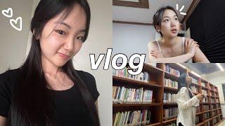 morando sozinha na coreia: study vlog, get unready w/me enquanto eu converso com vocês, quiet life:)