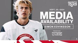 Simon Edvinsson Training Camp Media | Sept. 20, 2024