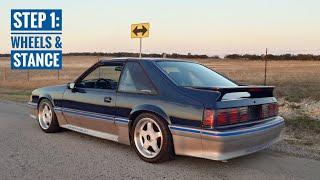 Lowering my 1988 T-TOP Foxbody on ROH ZR6 Wheels - The Ultimate Combo!