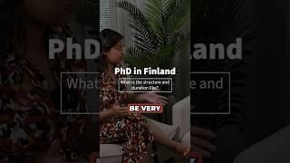 How long do PhD studies take in Finland? 