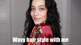 styling tips for natural wavy hair / style with me + new product favorites