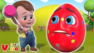 Eggs On The Pan Go Crack Crack Crack Song | Baby Vigo Nursery Rhymes & Kids Songs