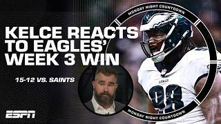 Jason Kelce on Eagles’ win vs. Saints: Jalen Carter was UNBLOCKABLE | Monday Night Countdown