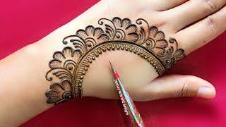 Easy stylish back hand mehndi design | Simple mehndi design | Back hand mehndi | mehndi | Mehndi.