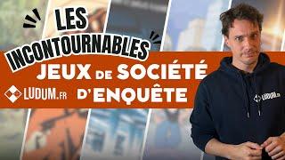 5 jeux de société d'enquête INCONTOURNABLES !