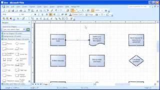 1.6 Microsoft Visio 2007: Connect Shapes