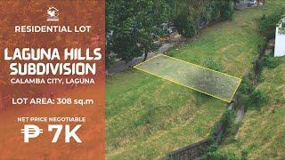 VACANT LOT FOR SALE IN LAGUNA HILLS SUBDIVISION, CALAMBA CITY, LAGUNA