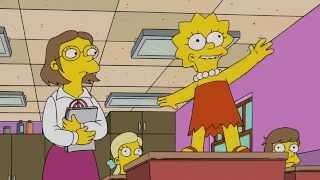 The Simpsons - Lisa Dreaming in School - Lisa gets an F