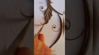 Arabic bold mehndi design| learn bold henna leaf |how to make henna leaves |#leaf #arabicmehndi