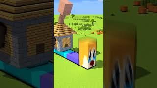 Snail Villager in one!!! - Minecraft animation #minecraft #shorts