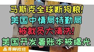 美国联邦裁员大清洗！马斯克切断美国全球狗粮！国际开发署账本被曝光！全球媒体行业断粮大地震！中情局特勤局裁员上万人