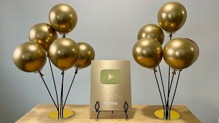 One Million Subscribers & Gold Balloon Centerpiece