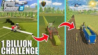 FULL SCALE MULTI-MILLION SILAGE PRODUCTION - DAY 1 | 1 BILLION CHALLENGE | Farming Simulator 22