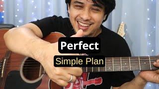 Simple Plan 'Perfect' guitar tutorial (acoustic) chords and riffs