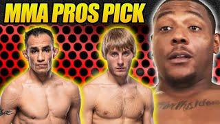 MMA Pros Pick  Tony Ferguson vs. Paddy Pimblett - Part 2  UFC 296