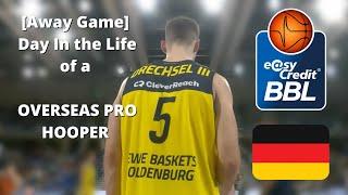 [Away Game] Day in the life of an OVERSEAS PRO basketball player // Bus Travel + LIVE GAME ACTION