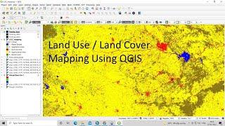 Land Use Land Cove (LULC) Mapping using QGIS || Landsat 8 Calssification using QGIS, Language Hindi