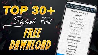 30 Fonts for pixellab 2023 And 2024 | stylish English fonts pack dawnload | pixellab fonts dawnload