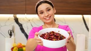 THIS SALAD WON ME! Very tasty salad with beets!