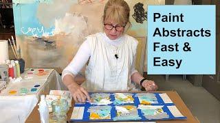 How To Paint Abstracts Fast and Easy / Art with Adele