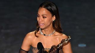 Oscars 2025: Zoe Saldaña Delivers EMOTIONAL Speech After Historic Win