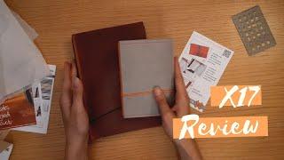 Traveler´s Notebook Style Journal in A5 and A6 Vegan Option | X17 Notebook Unboxing Review