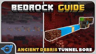 BEST NEW Ancient Debris TUNNEL BORE | Bedrock Guide 057 | Survival Tutorial Lets Play